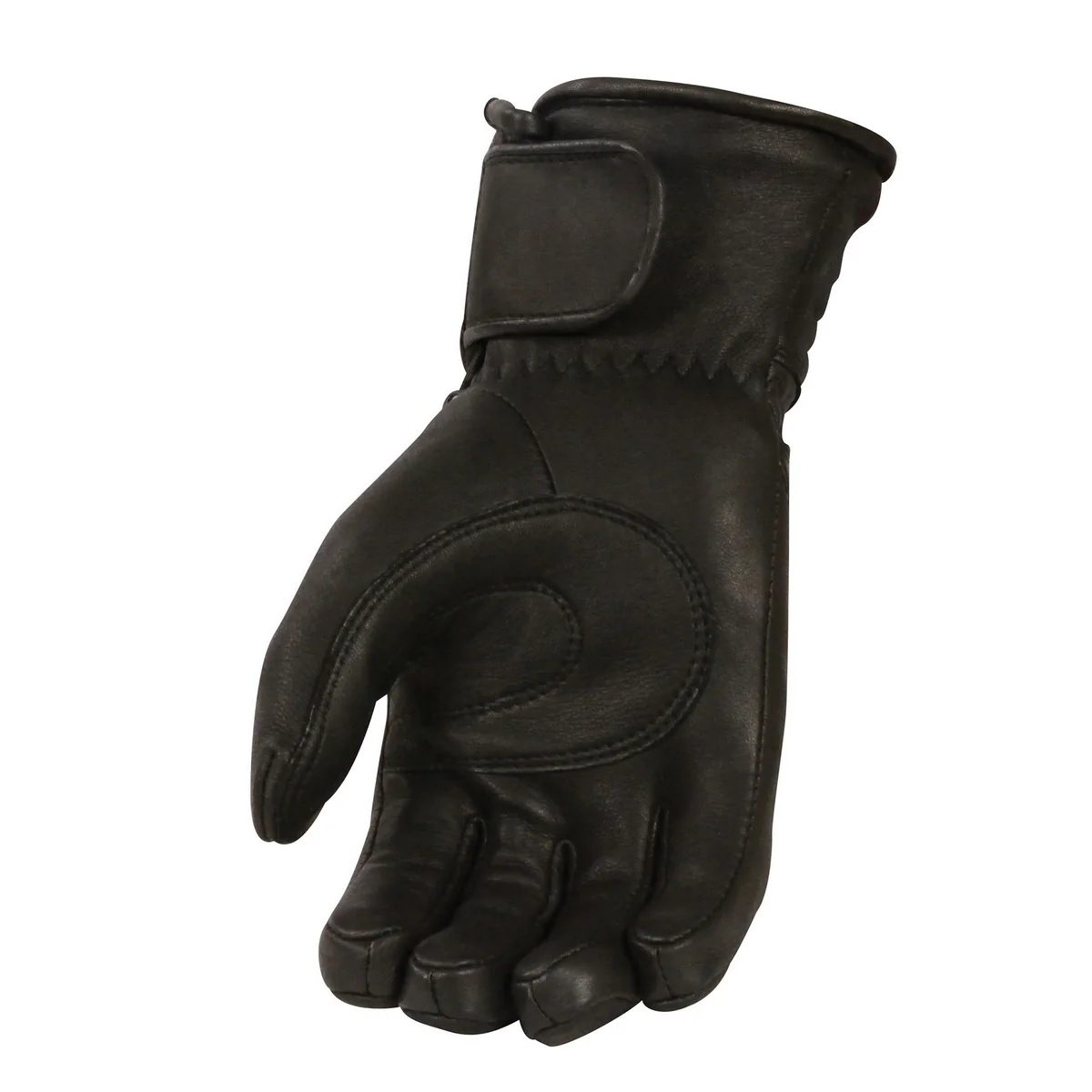 Milwaukee Leather G034 Men's Black Deerskin Leather Thermal Lined Gauntlet Gloves - Image 3