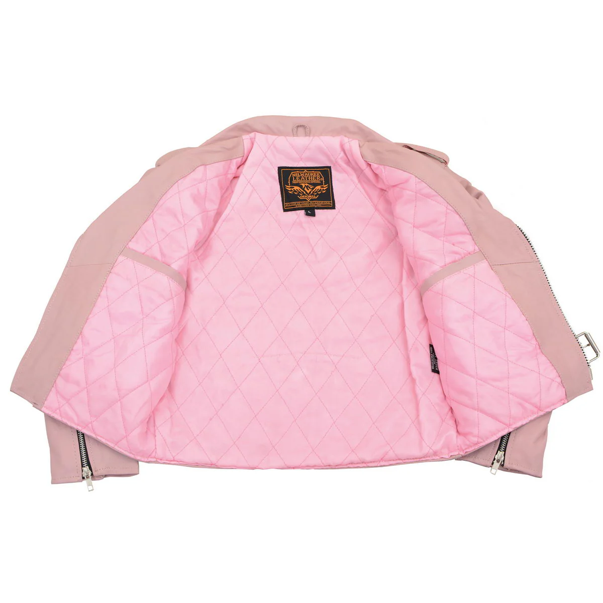 Milwaukee Leather SH2010 Girls Toddler Classic Style Pink Leather Motorcycle Jacket - Image 4