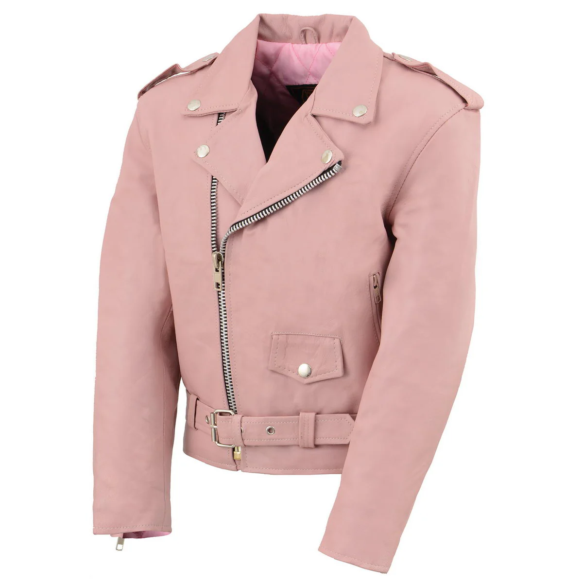 Milwaukee Leather SH2010 Girls Toddler Classic Style Pink Leather Motorcycle Jacket - Image 7