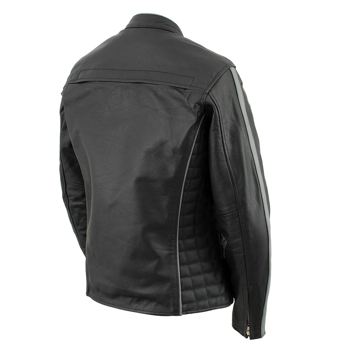 Milwaukee Leather LKL27000 Women’s  Black with Silver Multi Vented Leather Motorcycle Jacket - Image 10
