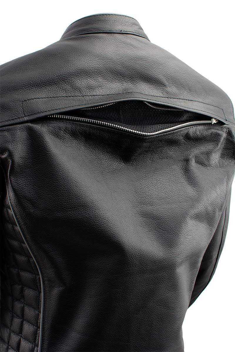 Milwaukee Leather LKL27000 Women’s  Black with Silver Multi Vented Leather Motorcycle Jacket - Image 19
