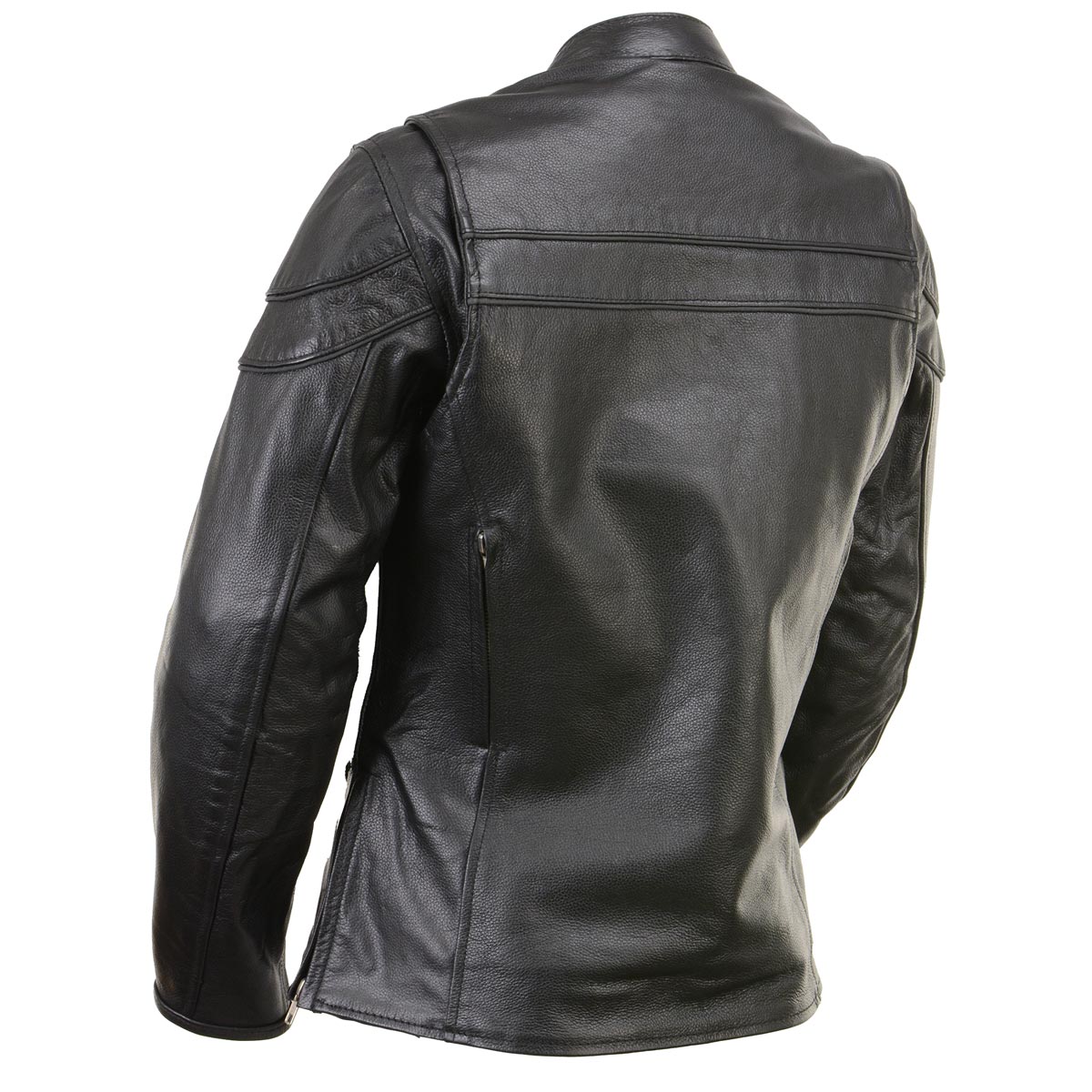Milwaukee Leather LKL27008 Women's Premium Black Leather Motorcycle Rider Jacket with CE Armor Protection - Image 10