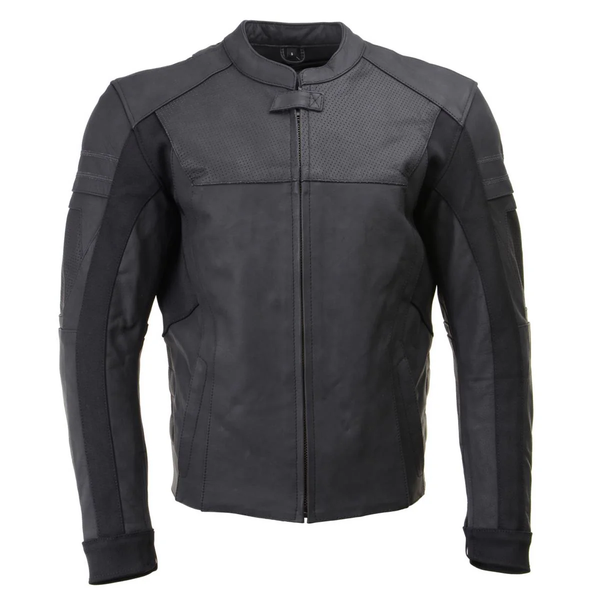 Milwaukee Leather LKM17014 Men's Matte Black Premium Leather Protective Motorcycle Racing Style Biker Jacket w/ CE Armor - Image 11