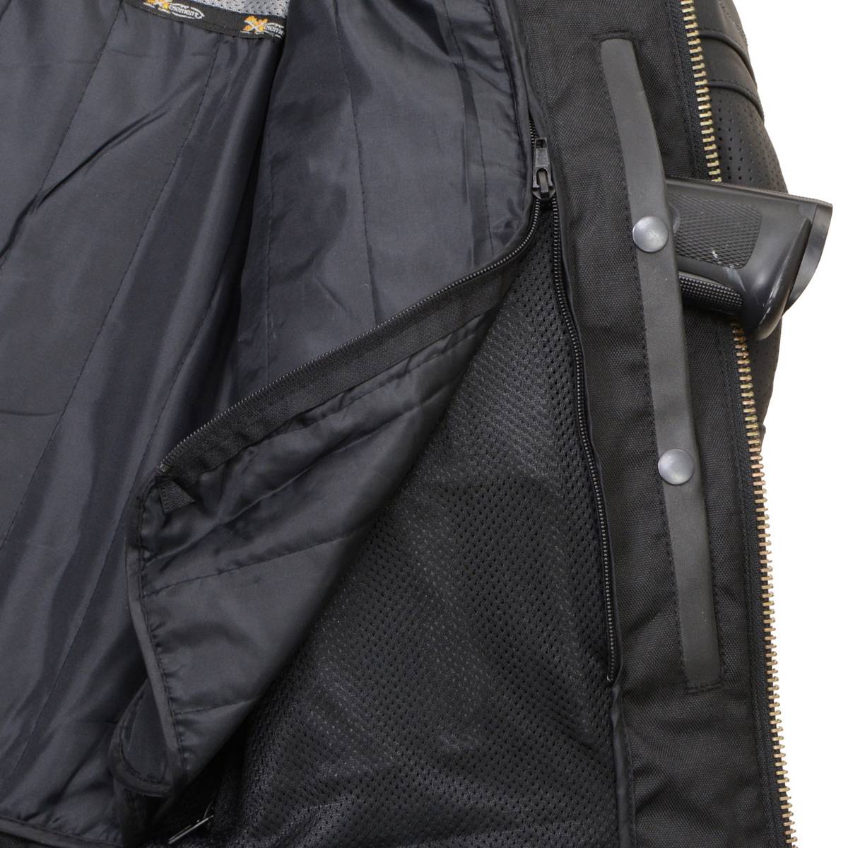 Milwaukee Leather LKM17014 Men's Matte Black Premium Leather Protective Motorcycle Racing Style Biker Jacket w/ CE Armor - Image 8