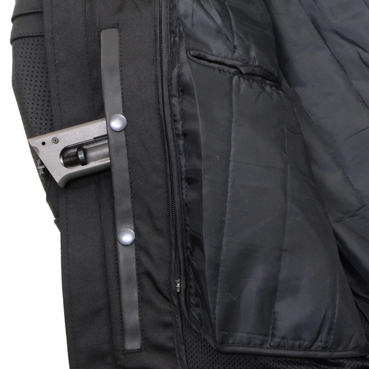 Milwaukee Leather LKM17014 Men's Matte Black Premium Leather Protective Motorcycle Racing Style Biker Jacket w/ CE Armor - Image 9
