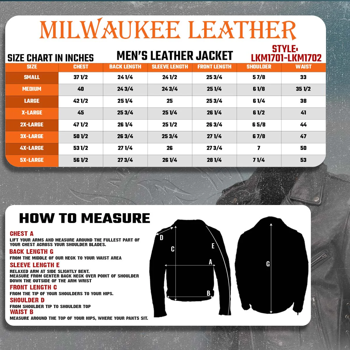 Milwaukee Leather LKM1702 Men's Vintage Flat Black Motorcycle Biker Leather Jacket w/ CE Armor Protection - Image 3