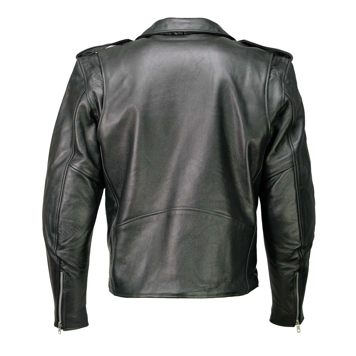 Milwaukee Leather LKM1703 Men's Classic Black Premium Leather Motorcycle Biker Rider Jacket - Image 5