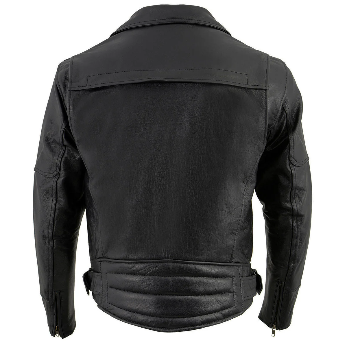 Milwaukee Leather LKM1770 Men's Black Premium Thick Leather Motorcycle Jacket Brando Style Biker Jacket - Image 11