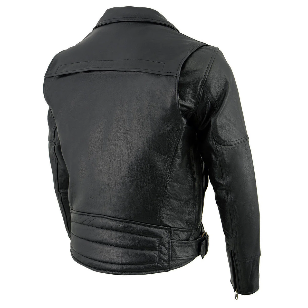 Milwaukee Leather LKM1770 Men's Black Premium Thick Leather Motorcycle Jacket Brando Style Biker Jacket - Image 13