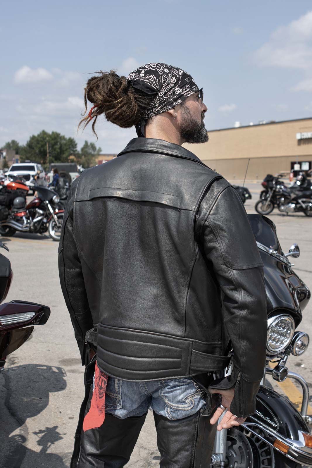 Milwaukee Leather LKM1770 Men's Black Premium Thick Leather Motorcycle Jacket Brando Style Biker Jacket - Image 2
