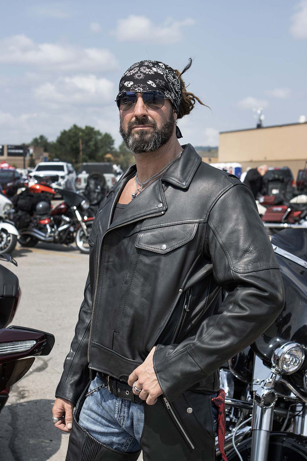 Milwaukee Leather LKM1770 Men's Black Premium Thick Leather Motorcycle Jacket Brando Style Biker Jacket - Image 4