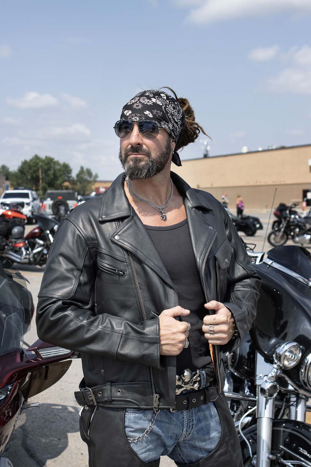 Milwaukee Leather LKM1770 Men's Black Premium Thick Leather Motorcycle Jacket Brando Style Biker Jacket - Image 5
