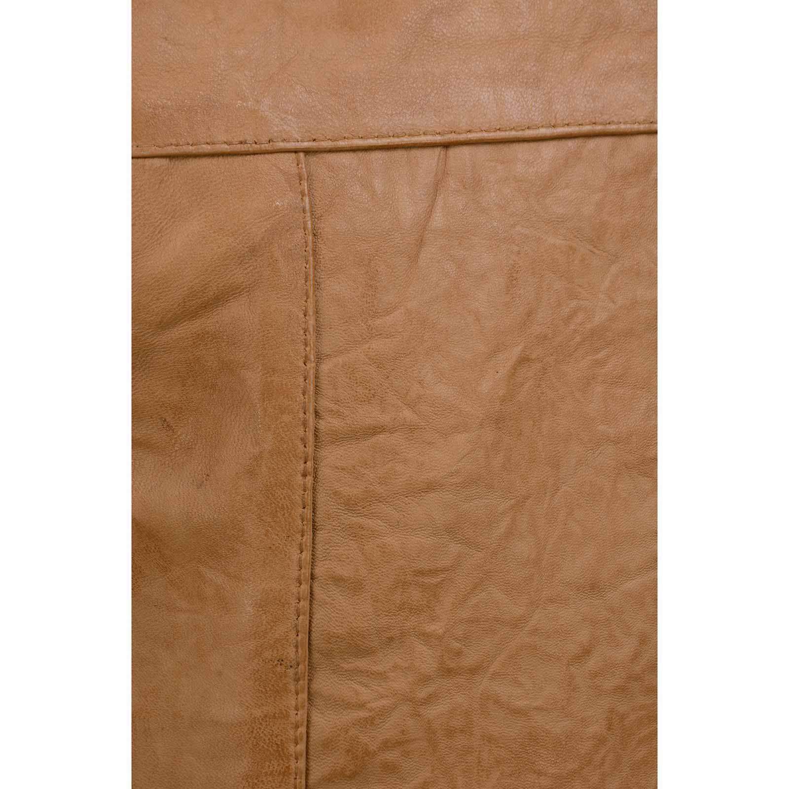 Milwaukee Leather LKM3702 Men's Saddle Leather Classic V-Neck Western Style Motorcycle Rider Vest w/ Buffalo Snaps - Image 7