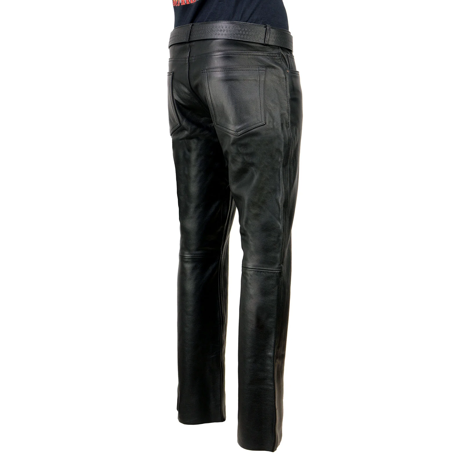 Milwaukee Leather | Classic Fit 5 Pocket Leather Pants for Men - Premium Leather Motorcycle Riding Pants - LKM5790 - Image 5