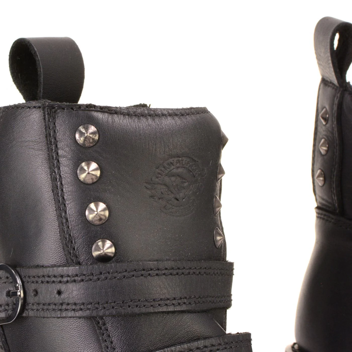 Milwaukee Leather Women's Premium Black Leather Double Strap Motorcycle Riding Boots MBL9307 - Image 10