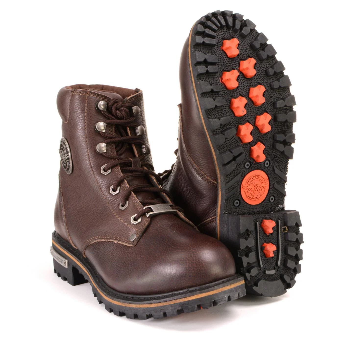 Milwaukee Leather Women's Dark Brown Leather Outdoors Lace-Up Boots for Bikers Casual MBL9308 - Image 10