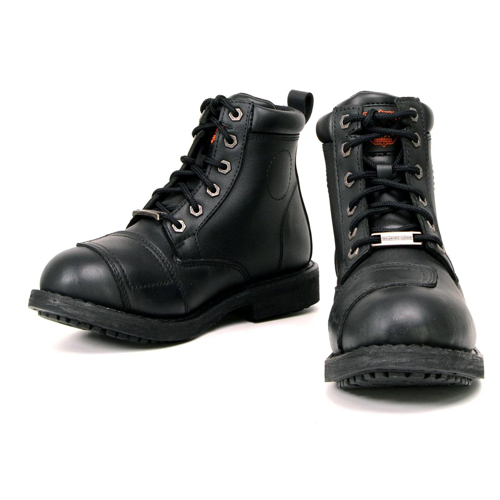 Milwaukee Leather MBL9322 Women's Premium Black Leather Classic Lace-Up Motorcycle Riding Biker Boots - Image 10