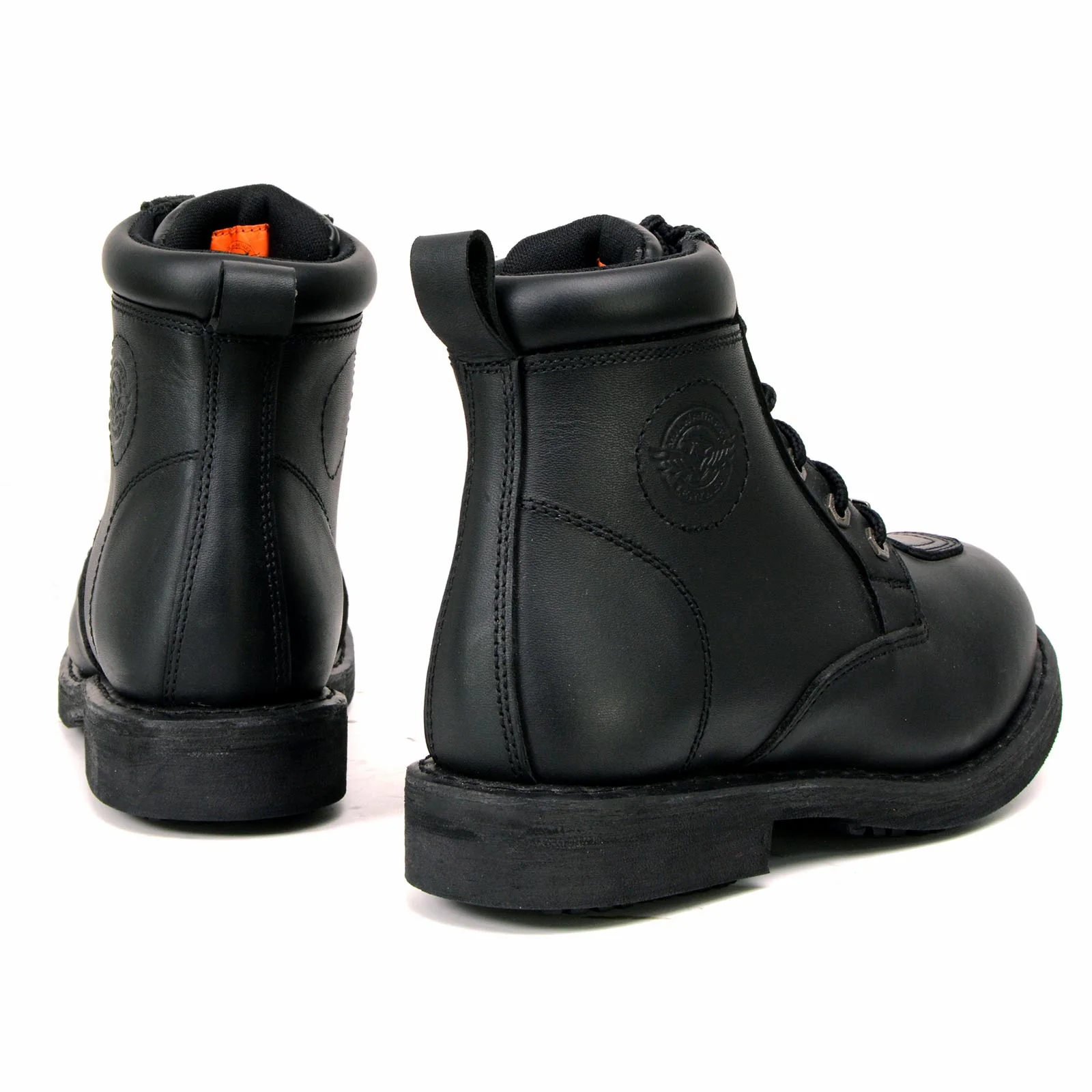 Milwaukee Leather MBL9322 Women's Premium Black Leather Classic Lace-Up Motorcycle Riding Biker Boots - Image 7