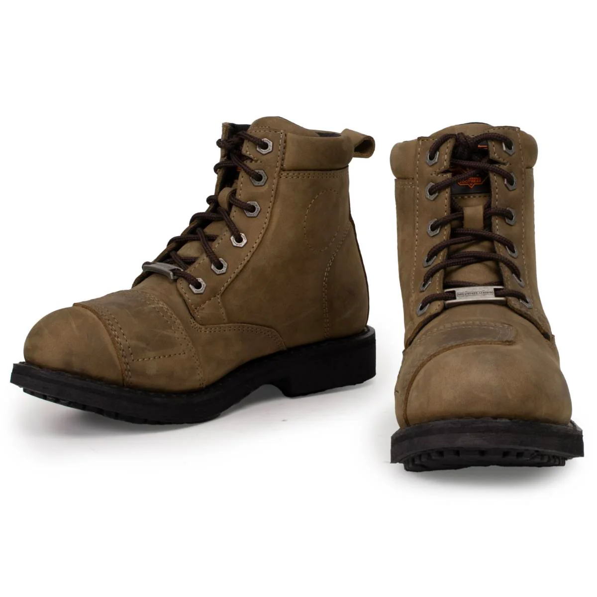 Milwaukee Leather MBL9323 Women's Premium Crazy Horse Vintage Brown Leather Lace-Up Motorcycle Riding Boots - Image 10