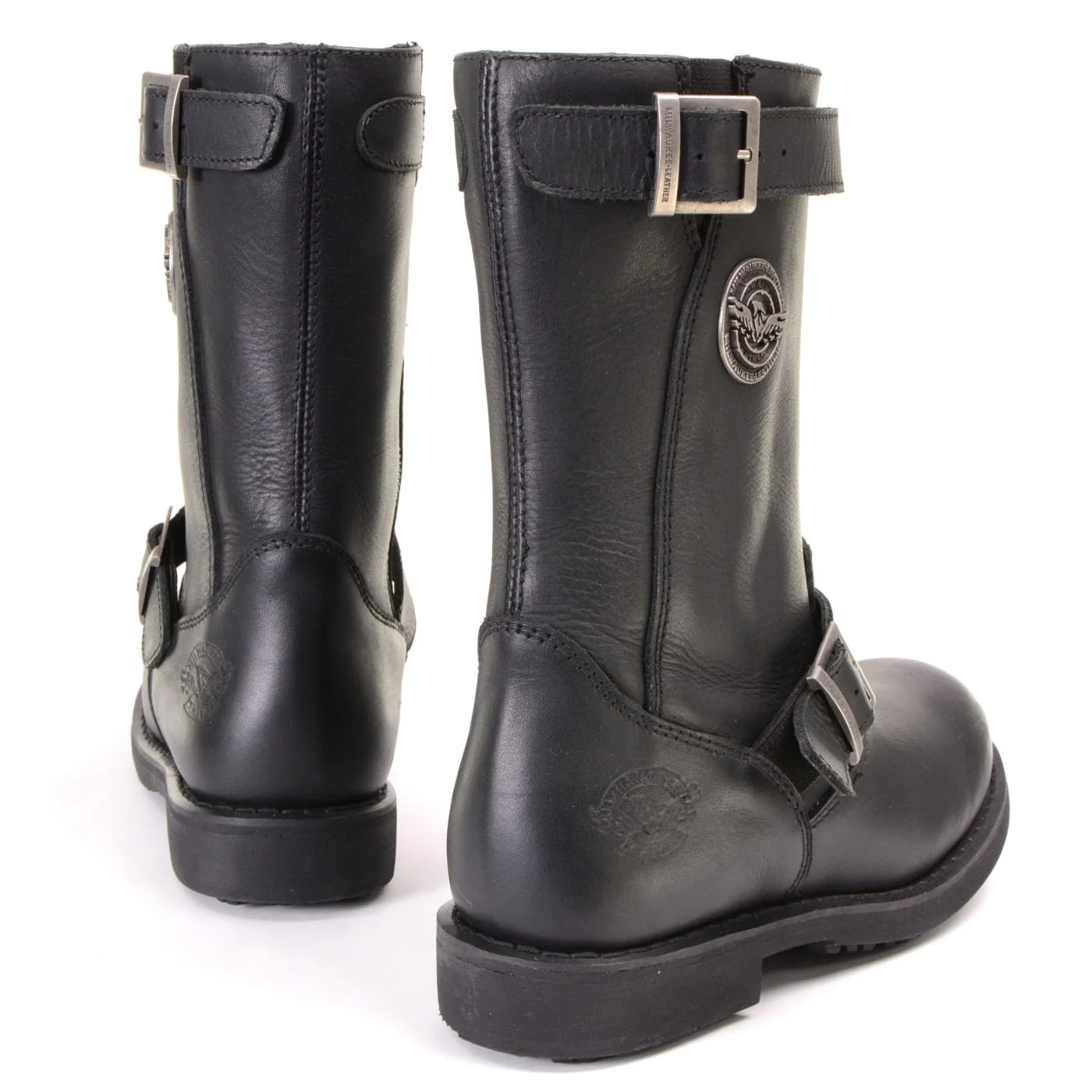 Milwaukee Leather MBL9359 Women's Black 11-Inch Classic Engineer Motorcycle Leather Boots - Image 7