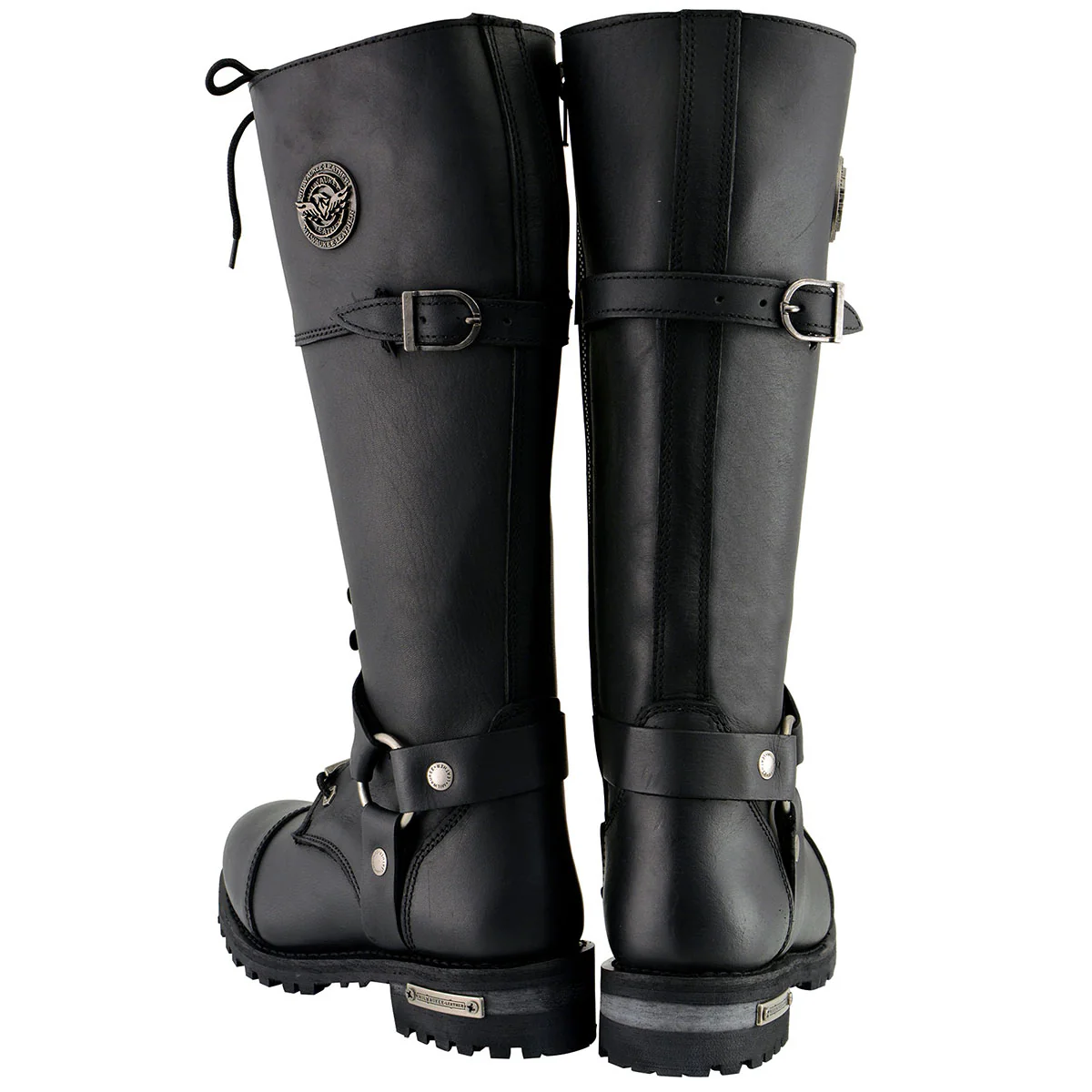 Milwaukee Leather MBL9390 Women’s Black 16-inch Lace-Up Front Cap Toe Motorcycle Riding Leather Boots - Image 6