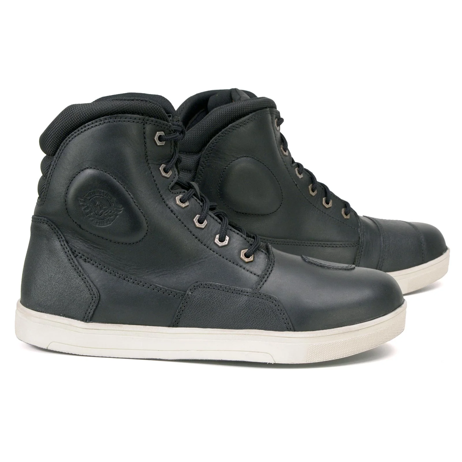 Milwaukee Leather MBM9002 Men's Black Leather Reinforced Street Biker Riding Shoes w/ Shift Protect Ankle Support - Image 12