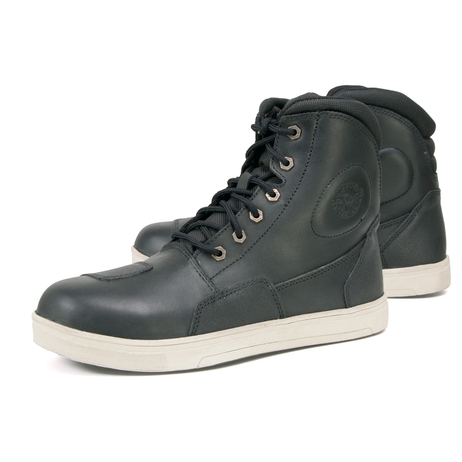 Milwaukee Leather MBM9002 Men's Black Leather Reinforced Street Biker Riding Shoes w/ Shift Protect Ankle Support - Image 15