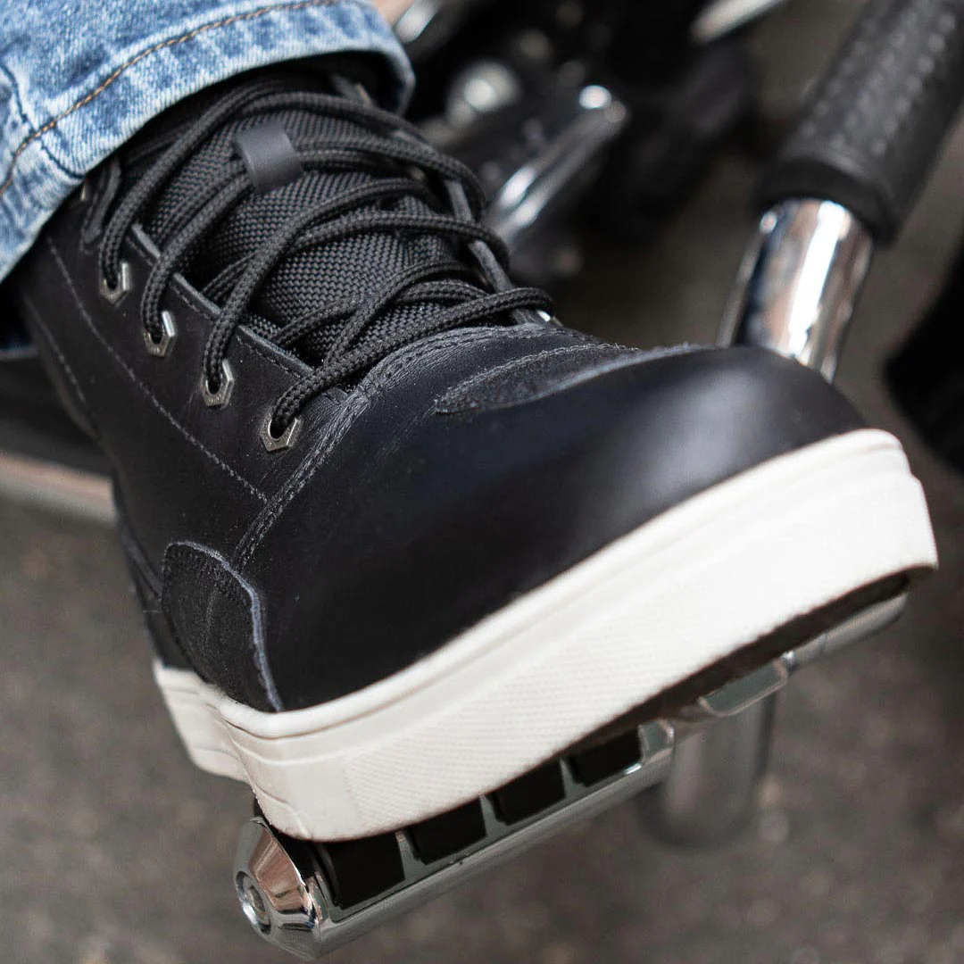 Milwaukee Leather MBM9002 Men's Black Leather Reinforced Street Biker Riding Shoes w/ Shift Protect Ankle Support - Image 8