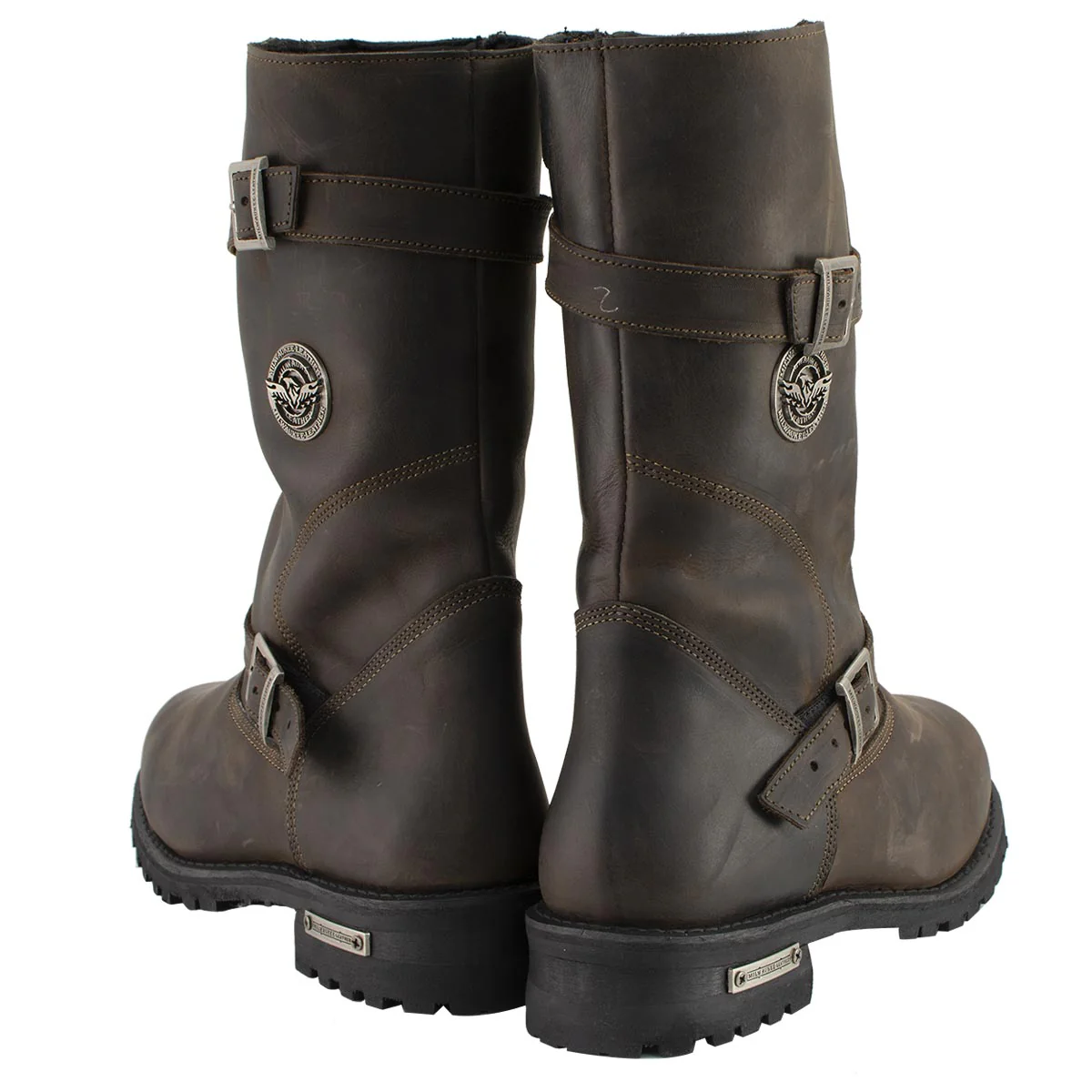 Milwaukee Leather MBM9063 Men's Classic Distressed Brown Leather Motorcycle Engineer Riding Biker Boots - Image 6
