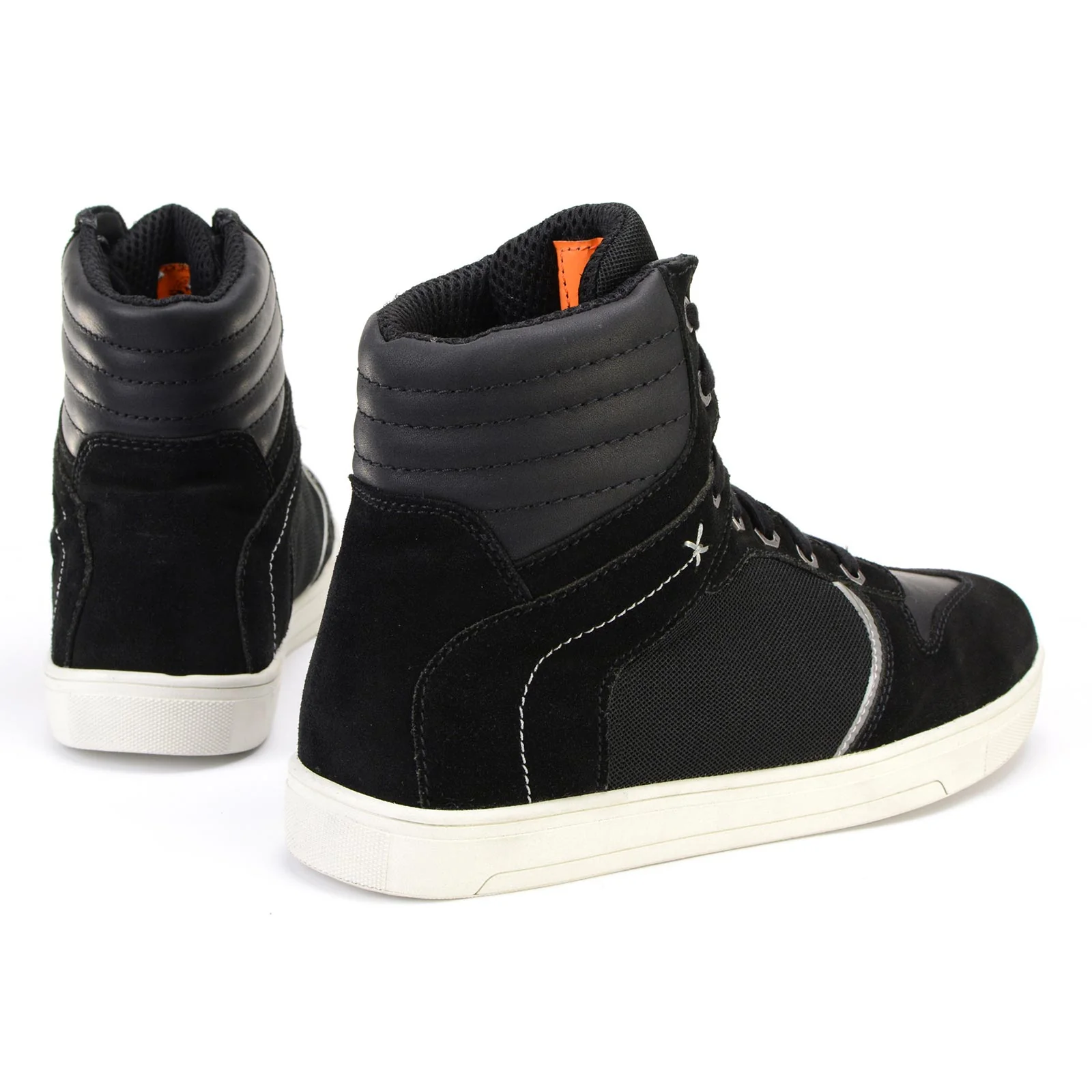 Milwaukee Leather MBM9101 Men's Black Leather and Suede Reinforced Street Riding Shoes with Ankle Support - Image 10
