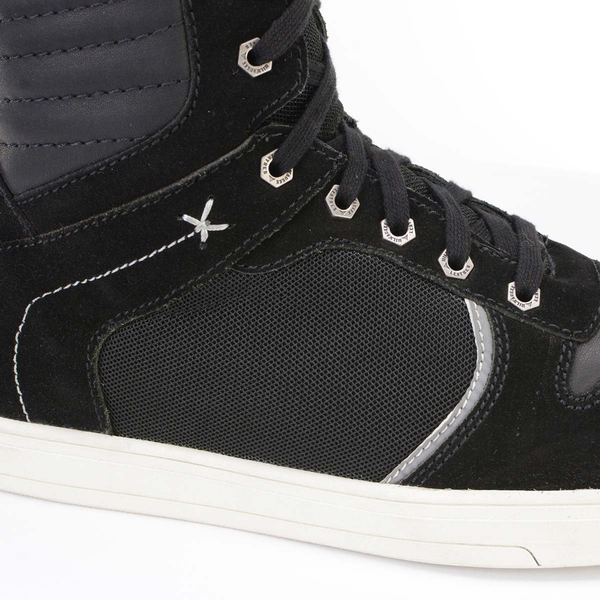 Milwaukee Leather MBM9101 Men's Black Leather and Suede Reinforced Street Riding Shoes with Ankle Support - Image 12