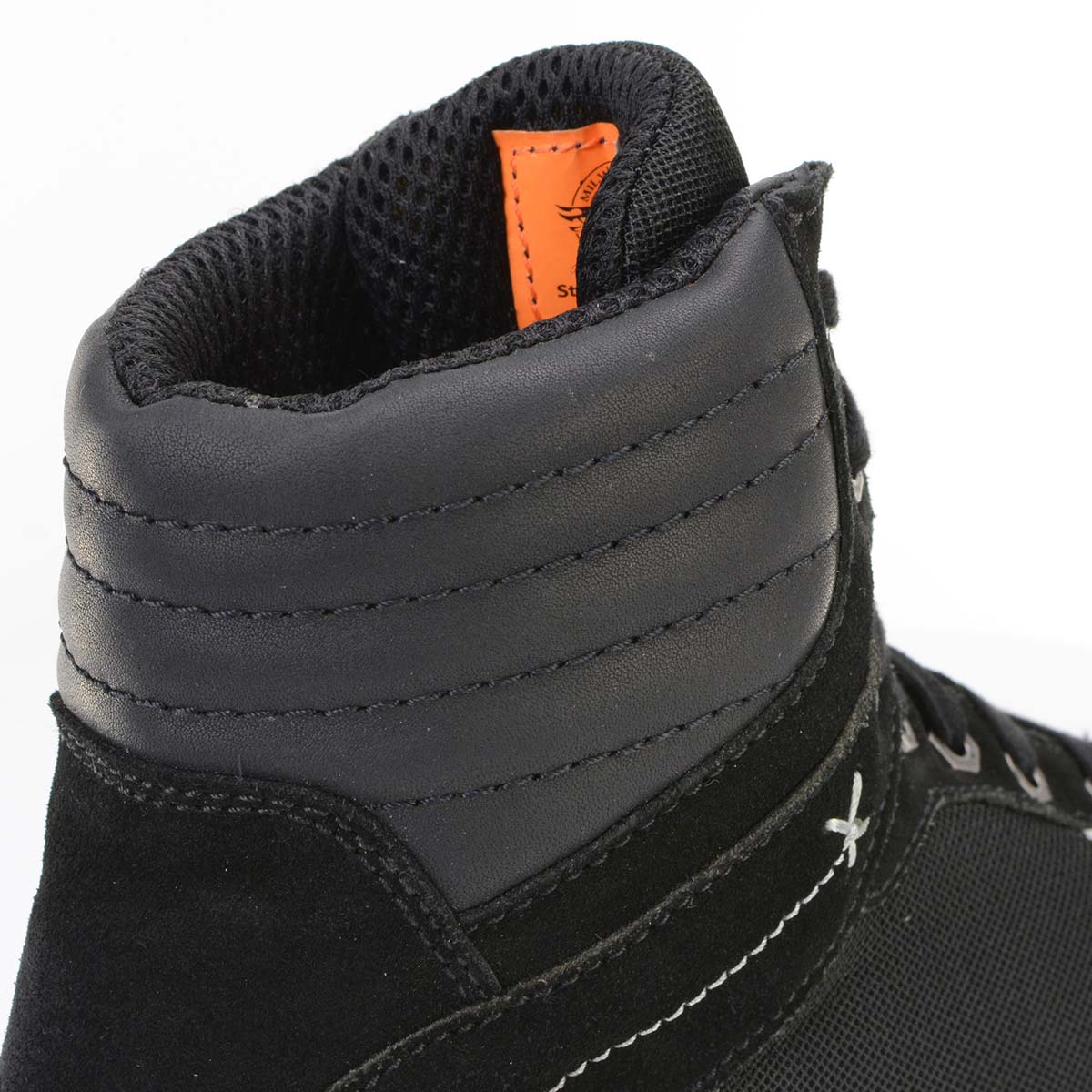 Milwaukee Leather MBM9101 Men's Black Leather and Suede Reinforced Street Riding Shoes with Ankle Support - Image 14