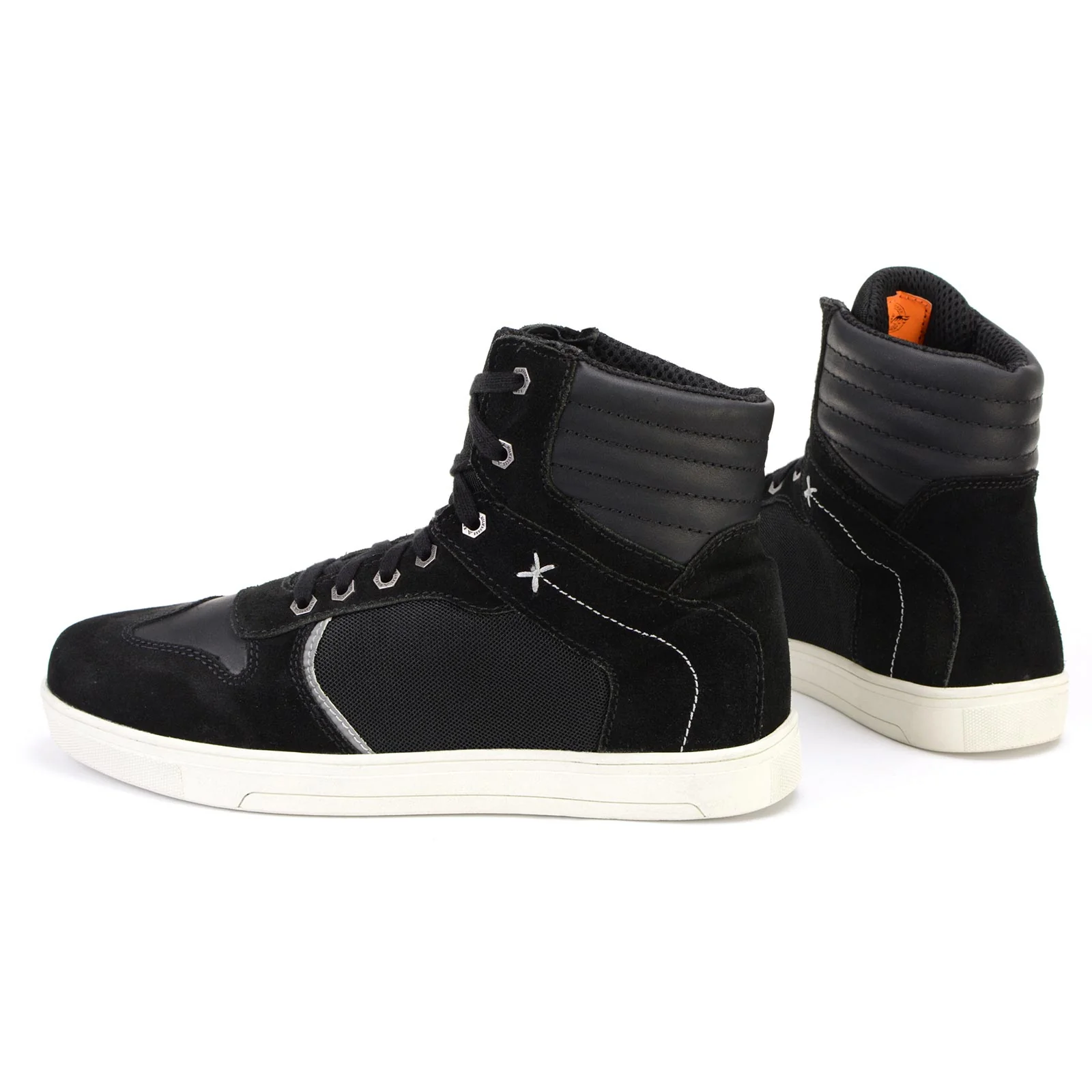 Milwaukee Leather MBM9101 Men's Black Leather and Suede Reinforced Street Riding Shoes with Ankle Support - Image 8