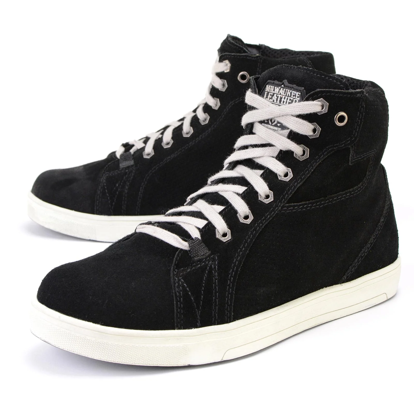 Milwaukee Leather MBM9106 Men's Premium Black Suede Leather Reinforced Street Riding Shoes w/ Ankle Support - Image 8