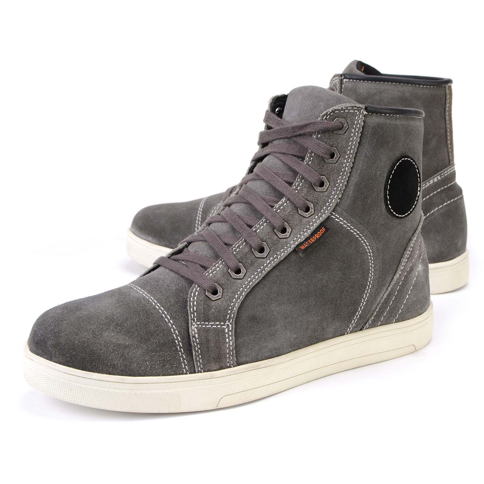 Milwaukee Leather MBM9109 Men's Grey Suede Leather Reinforced Street Riding Waterproof Shoes w/ Ankle Support - Image 13