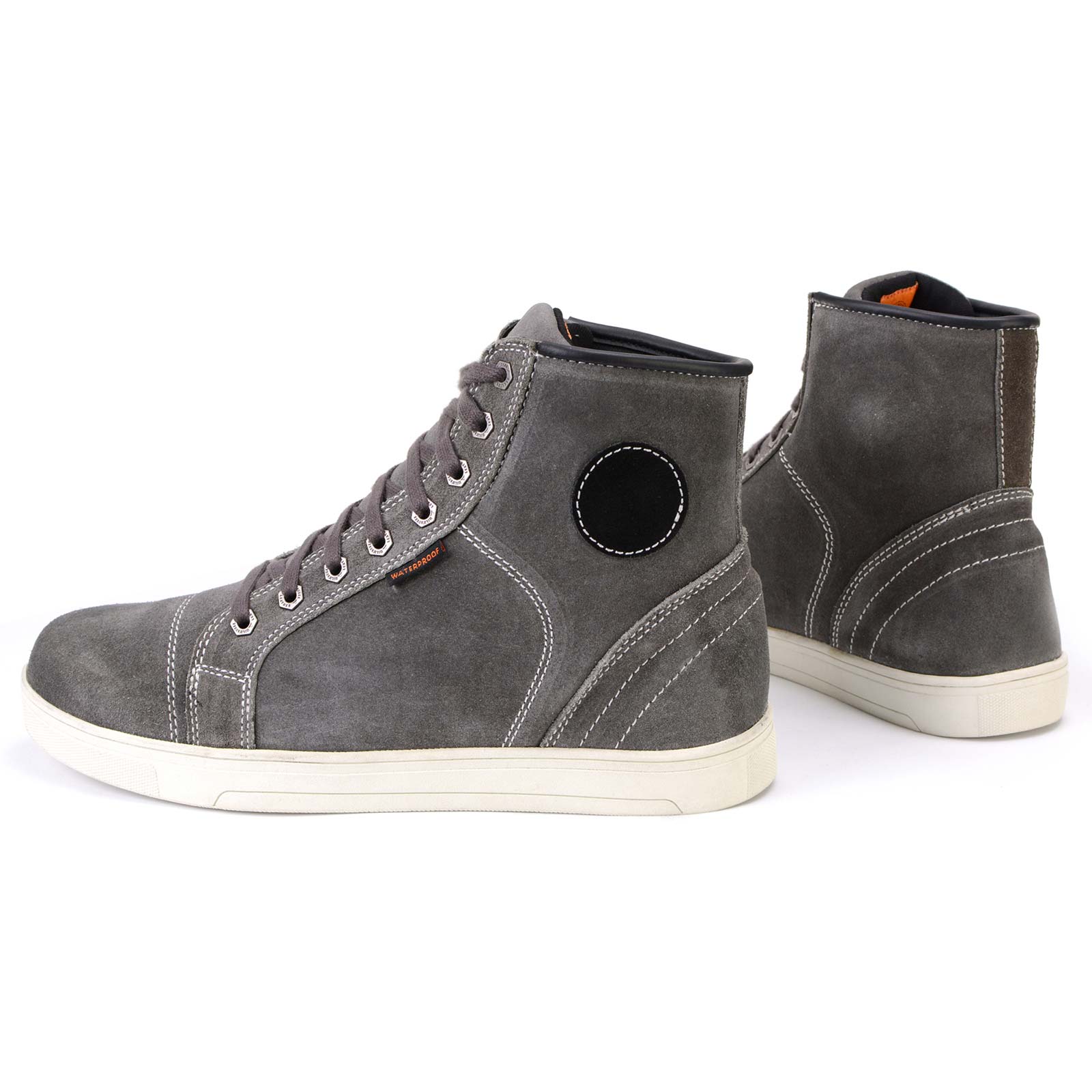 Milwaukee Leather MBM9109 Men's Grey Suede Leather Reinforced Street Riding Waterproof Shoes w/ Ankle Support - Image 14