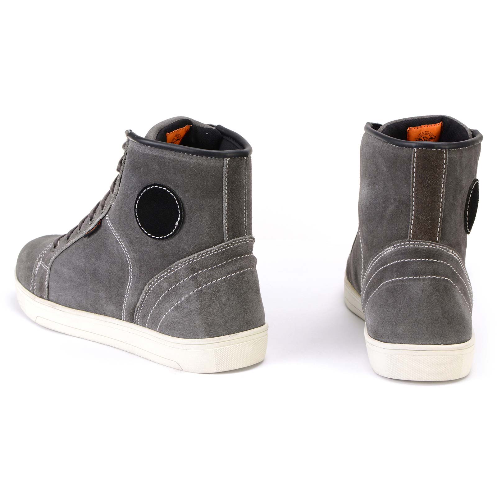 Milwaukee Leather MBM9109 Men's Grey Suede Leather Reinforced Street Riding Waterproof Shoes w/ Ankle Support - Image 15