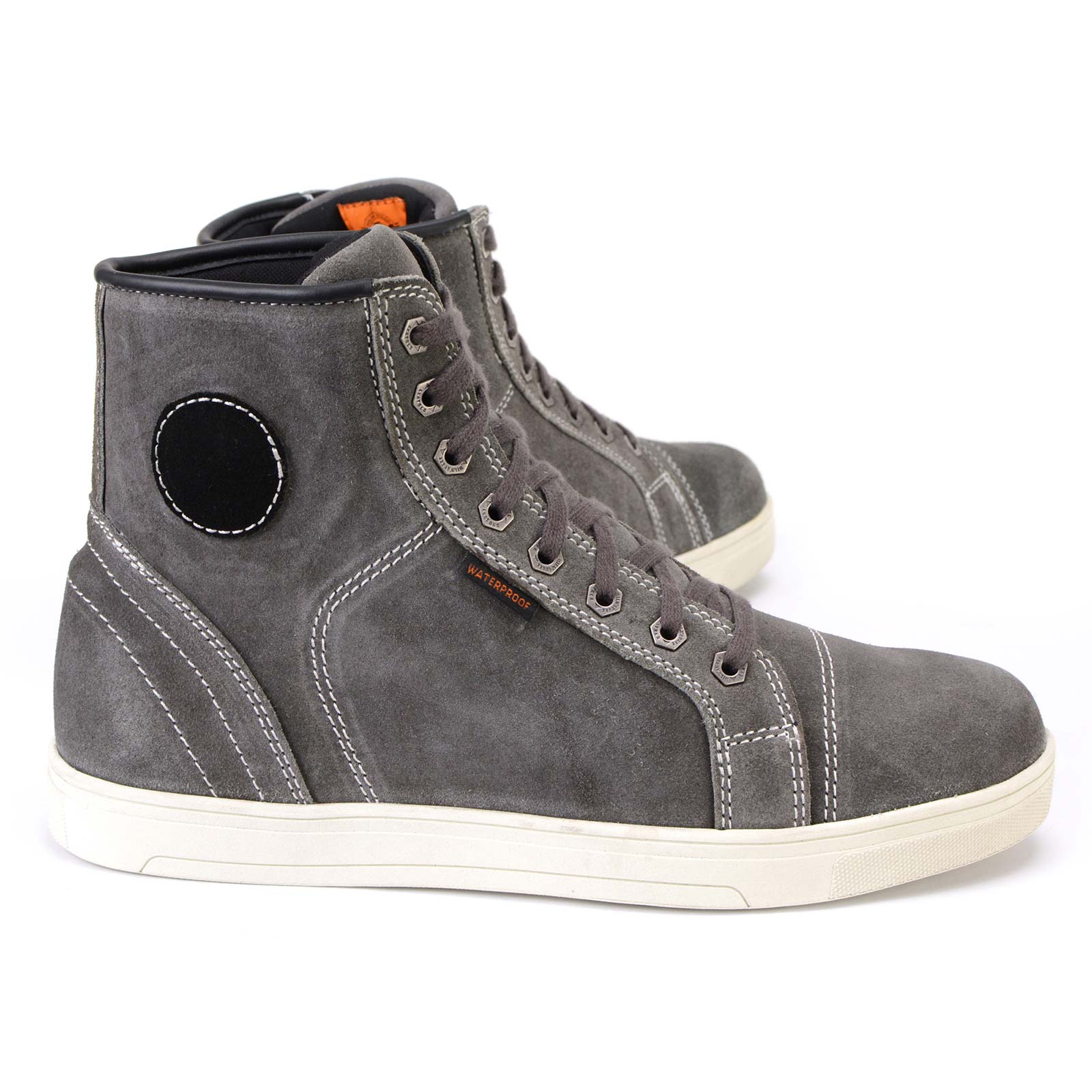 Milwaukee Leather MBM9109 Men's Grey Suede Leather Reinforced Street Riding Waterproof Shoes w/ Ankle Support - Image 16
