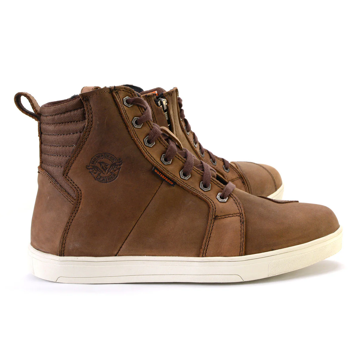 Milwaukee Leather MBM9113 Men's Brown Waterproof Leather Motorcycle Reinforced Riding Shoes w/ Ankle Support - Image 15