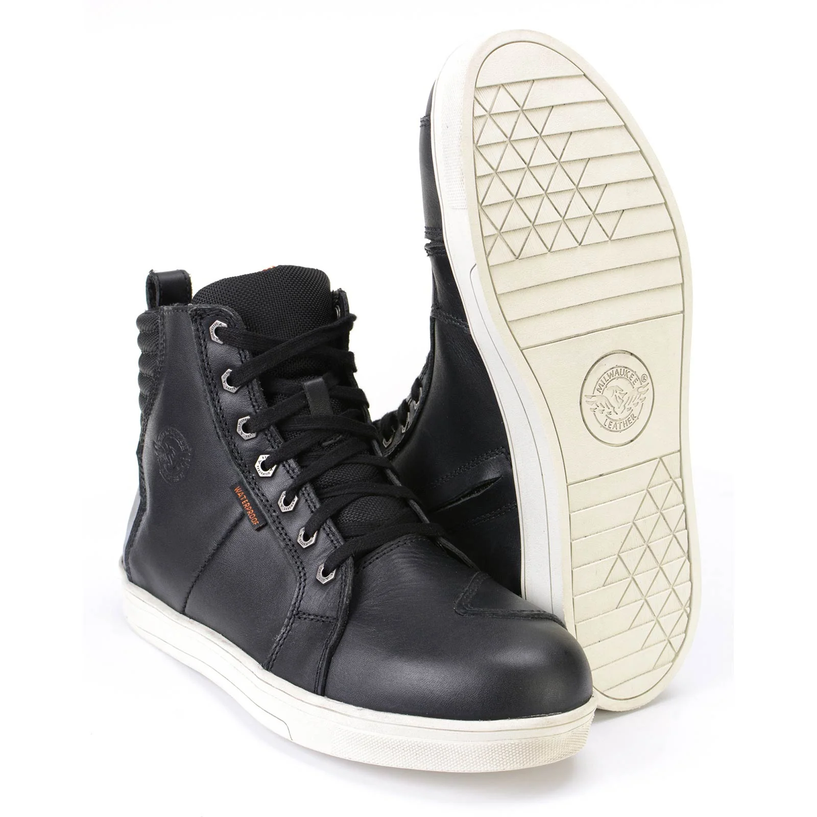 Milwaukee Leather MBM9114 Men's Black Waterproof Leather Street Riding Shoes with Shift Protection and Ankle Support - Image 12