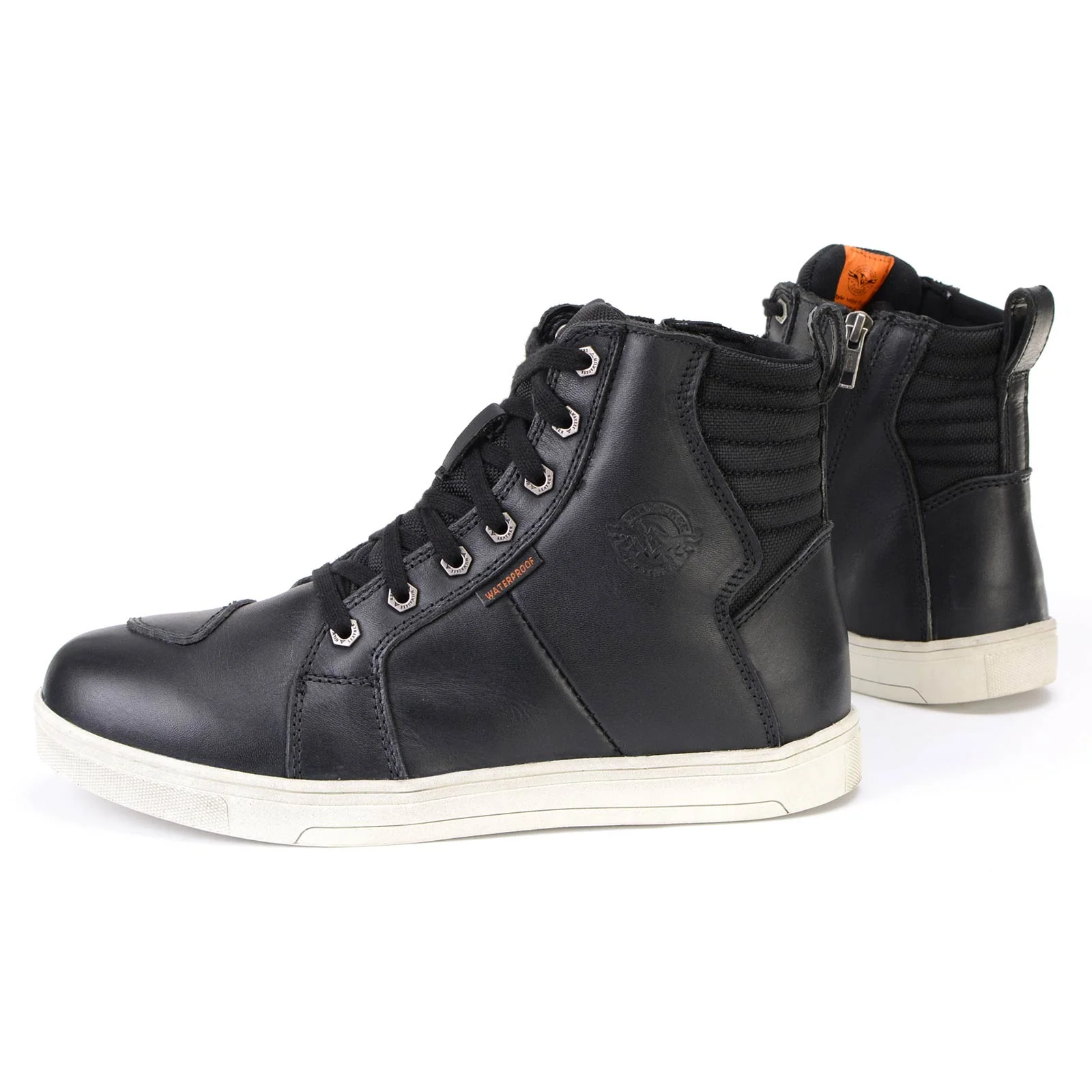 Milwaukee Leather MBM9114 Men's Black Waterproof Leather Street Riding Shoes with Shift Protection and Ankle Support - Image 17