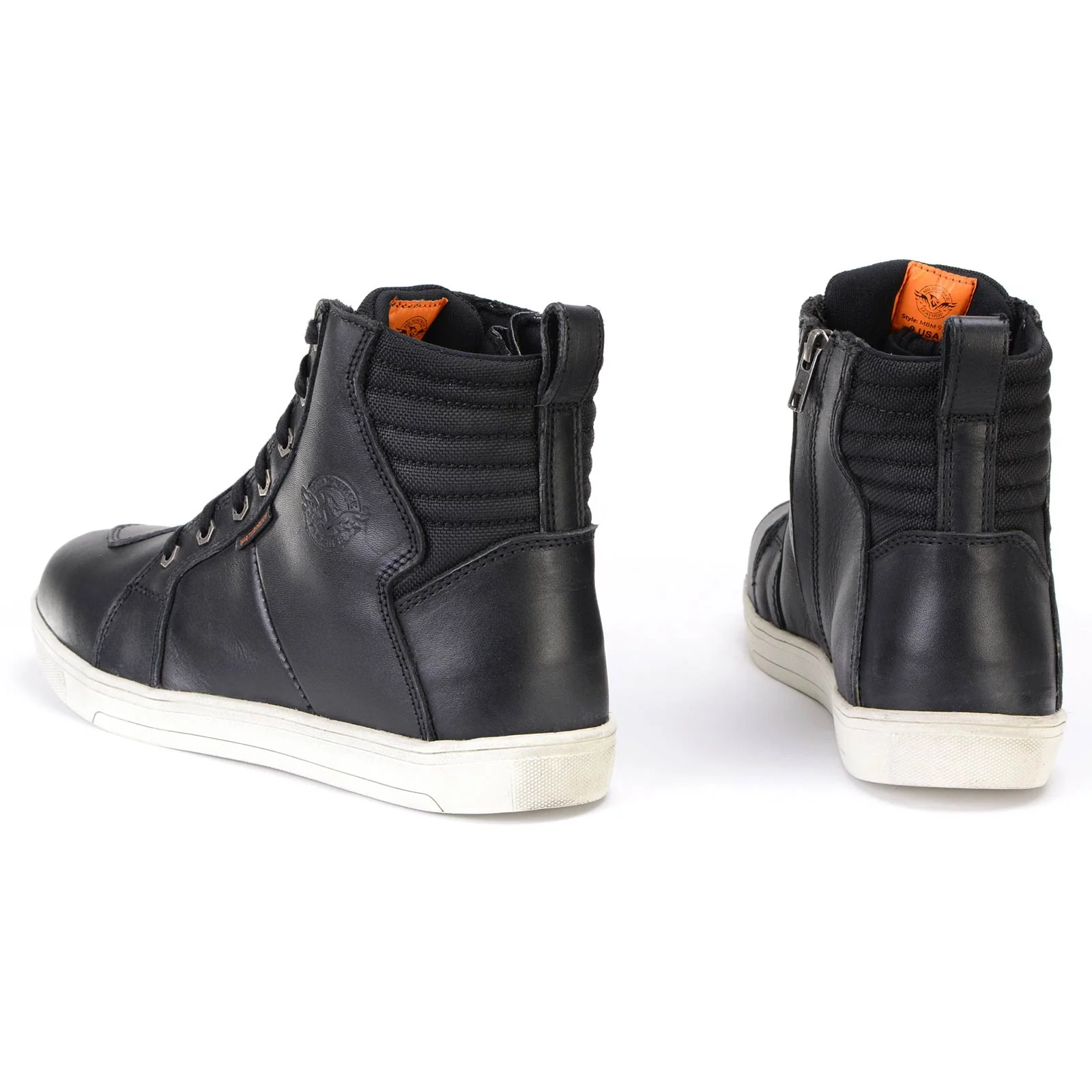 Milwaukee Leather MBM9114 Men's Black Waterproof Leather Street Riding Shoes with Shift Protection and Ankle Support - Image 18