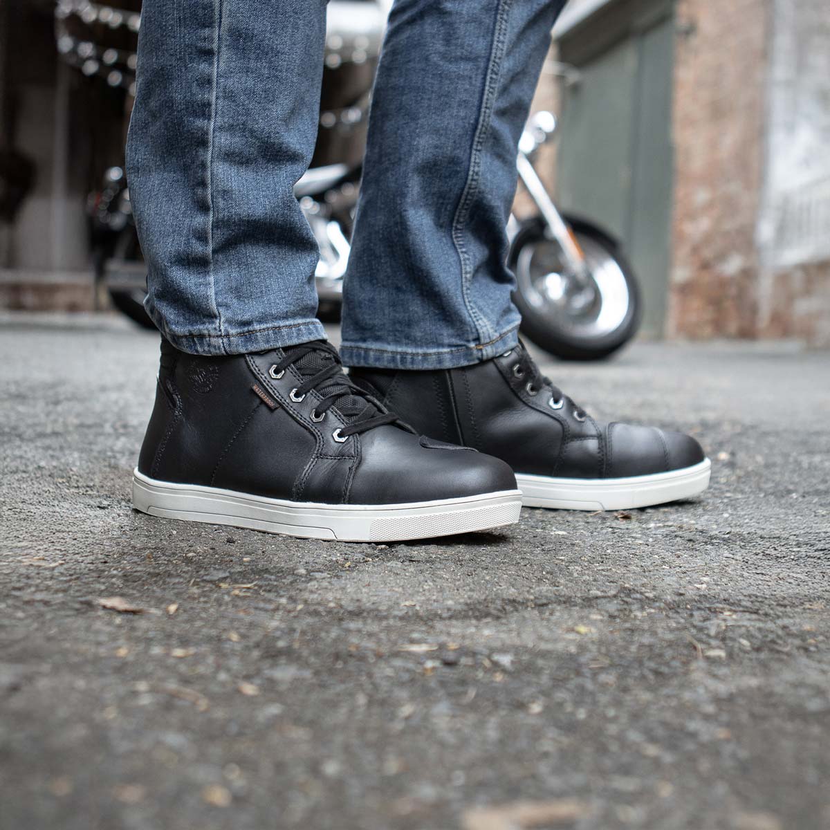 Milwaukee Leather MBM9114 Men's Black Waterproof Leather Street Riding Shoes with Shift Protection and Ankle Support - Image 5