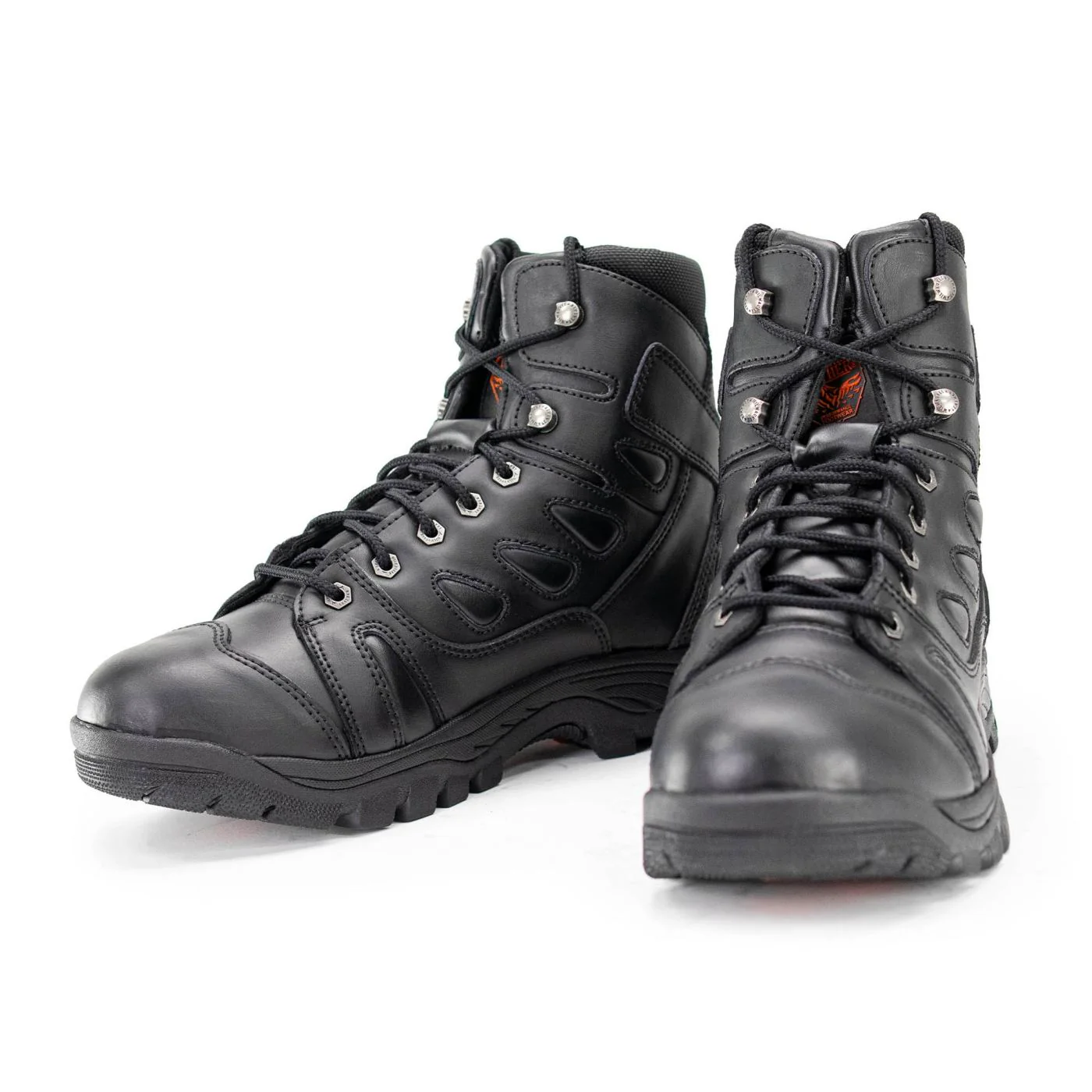 Milwaukee Leather MBM9115 Men's Black Leather 6-Inch Swat Style-Tactical Motorcycle Rider Biker Boots - Image 3