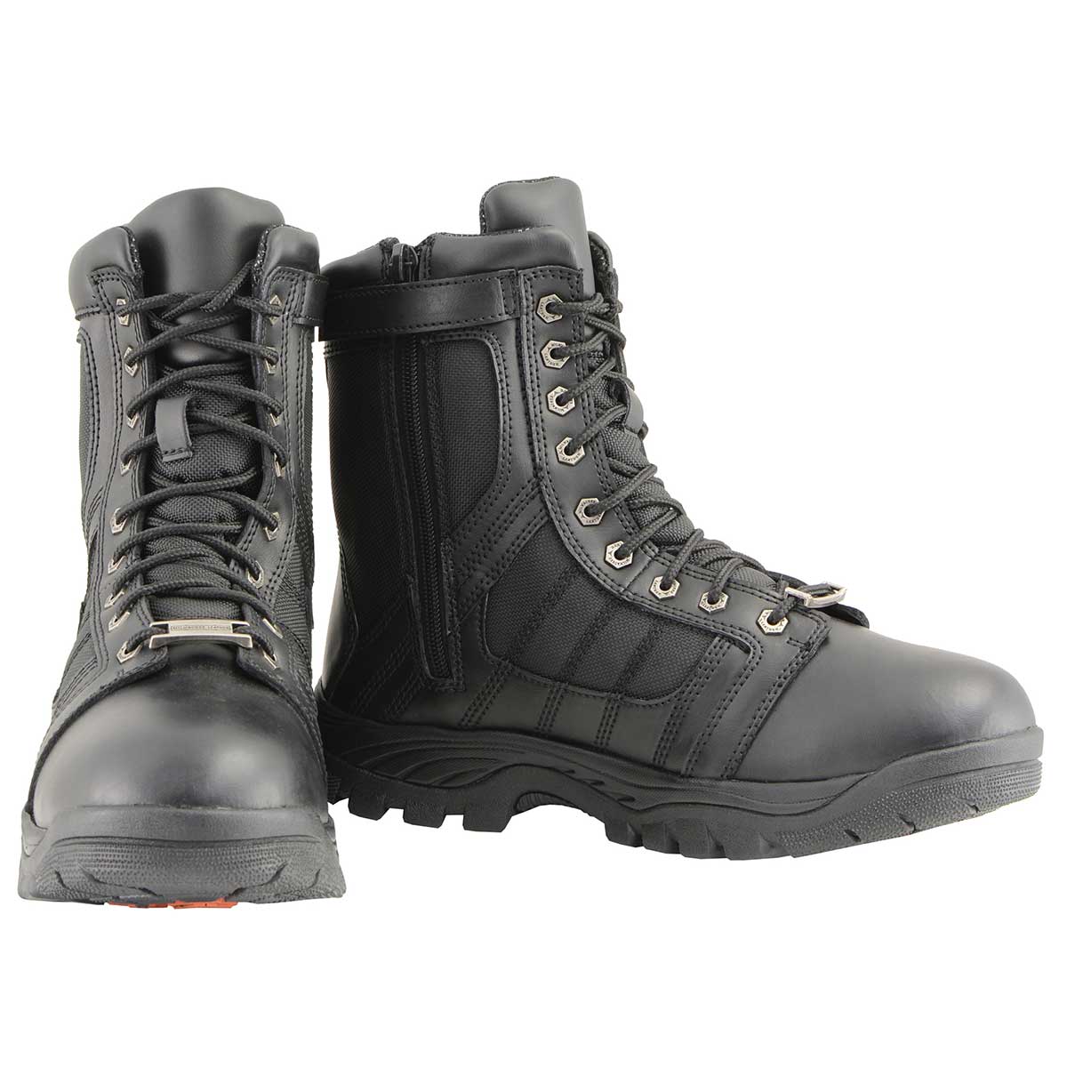Milwaukee Leather MBM9130WP Men’s Black Lace-Up Waterproof Swat Style-Tactical Biker Motorcycle Boots - Image 3
