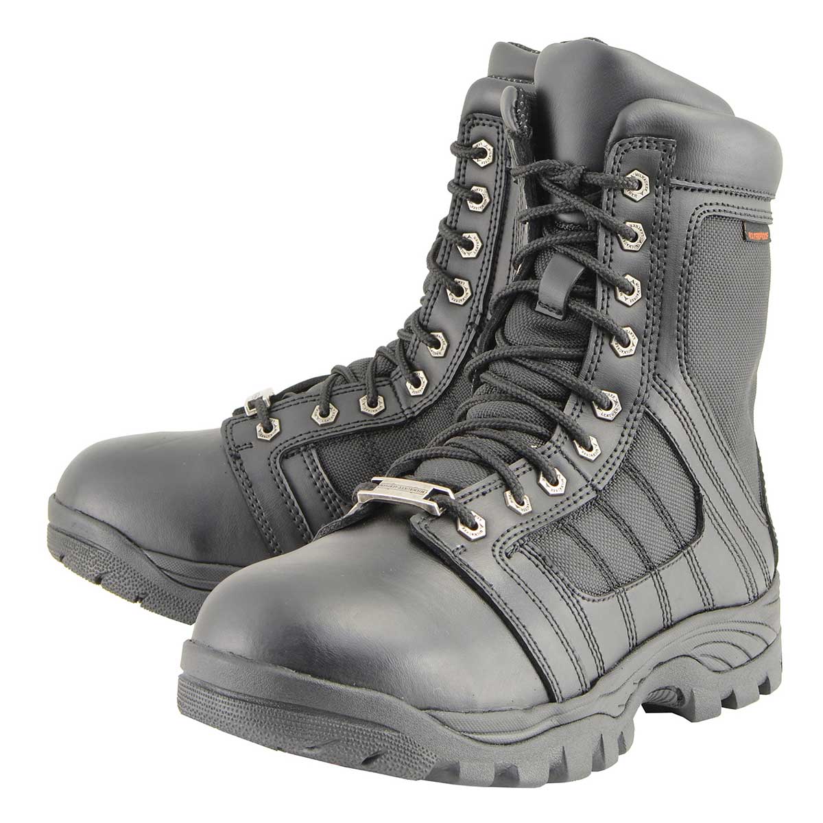 Milwaukee Leather MBM9130WP Men’s Black Lace-Up Waterproof Swat Style-Tactical Biker Motorcycle Boots - Image 5