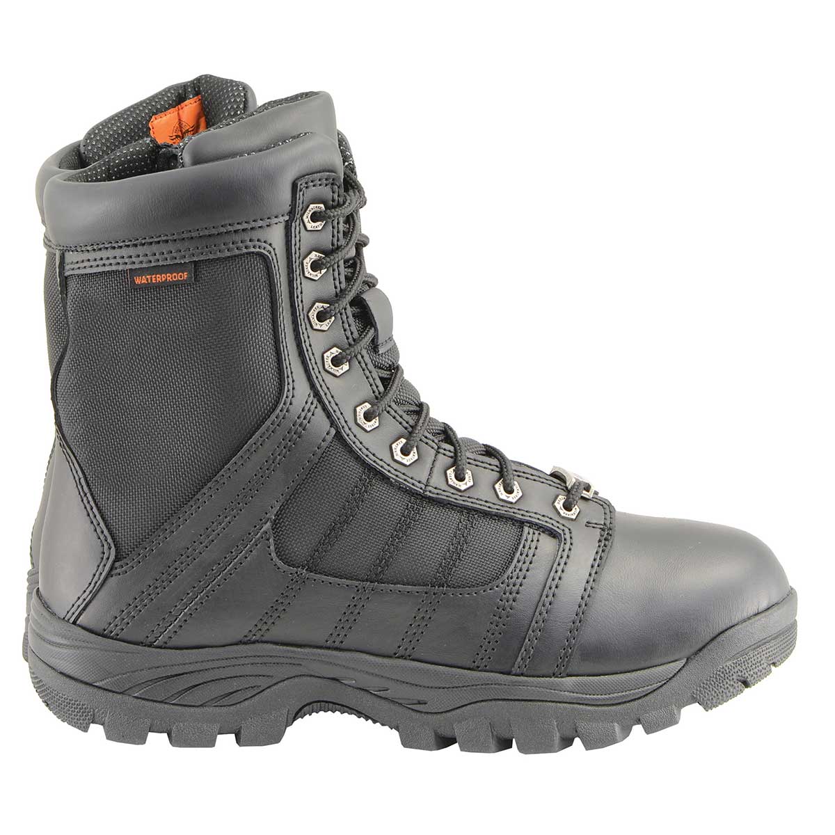 Milwaukee Leather MBM9130WP Men’s Black Lace-Up Waterproof Swat Style-Tactical Biker Motorcycle Boots - Image 9