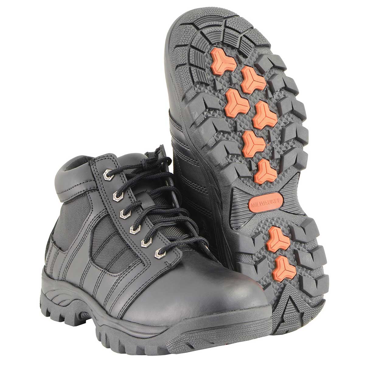 Milwaukee Leather MBM9131 Men’s Black Lace-Up Waterproof Swat Style-Tactical Motorcycle Shoes - Image 2