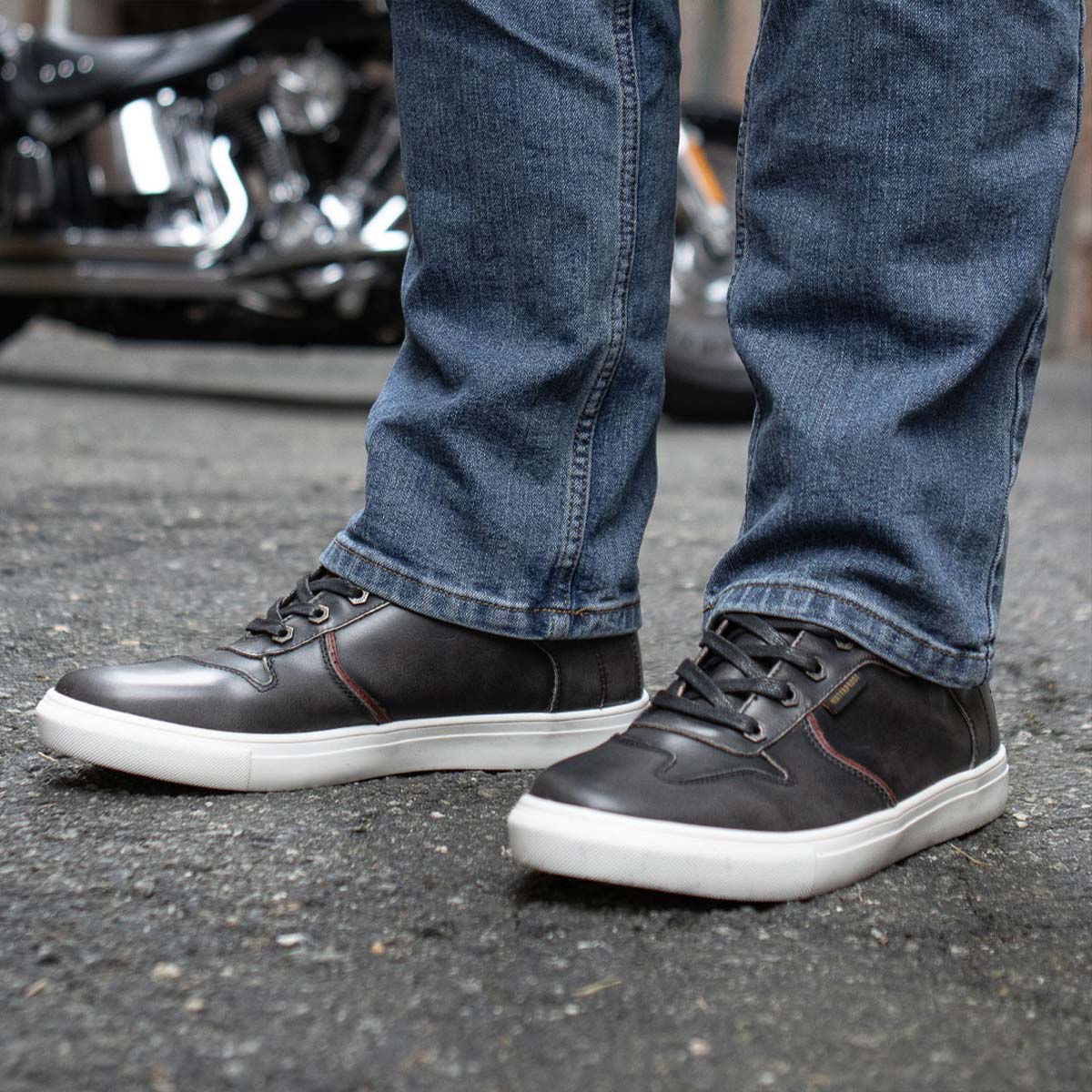 Milwaukee Leather MBM9152 Men's Black Leather High-Top Biker Riding Waterproof Shoes Reinforced w/ Ankle Support - Image 6