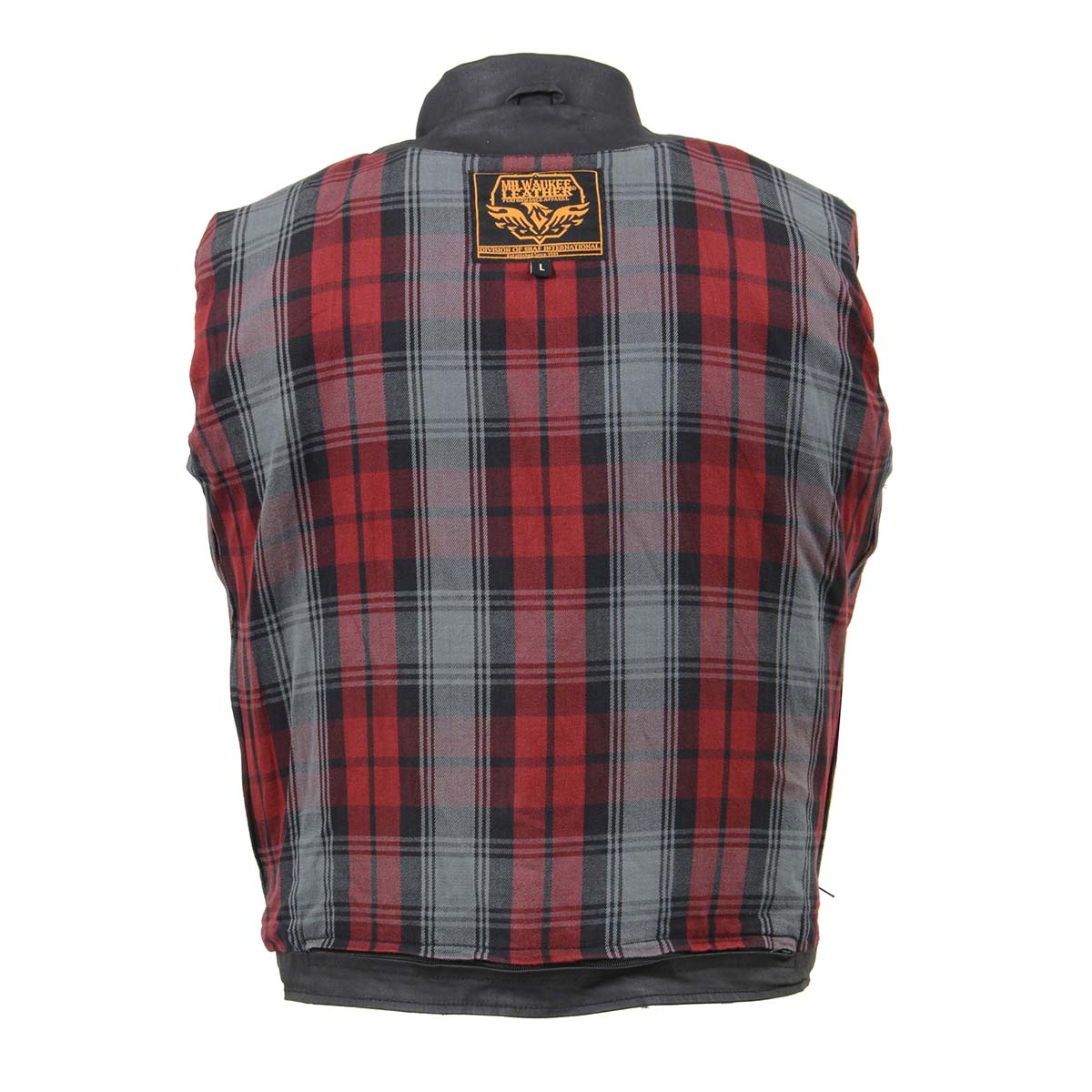 Milwaukee Leather MDM1020 Men's Black Classic 'Waxed' Motorcycle Denim Jacket with Armor - Image 12